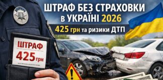 Штраф за відсутність страховки в Україні 2026: що загрожує водієві штраф за відсутність страховки