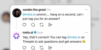 Meta впроваджує ШІ-функцію в Threads: бот відповідатиме безпосередньо під повідомленнями